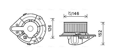 AVA QUALITY COOLING vidaus pūtiklis AI8501